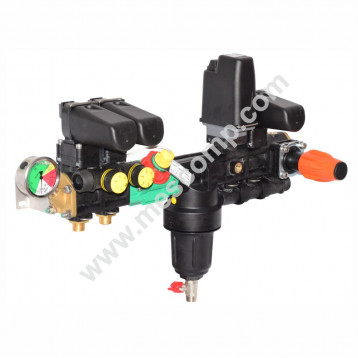 Orchard Elektroverteiler für Sprühcomputer mit Polmac Durchflussmesser - Tecomec