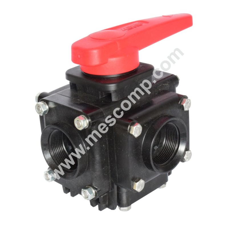 5 ways ball valve 1”