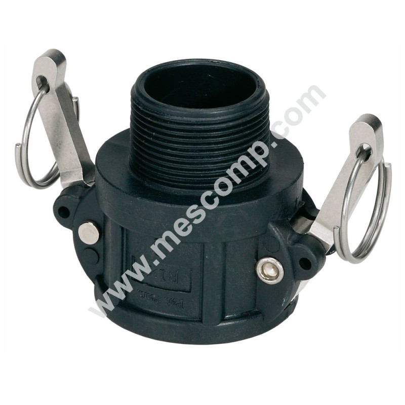 Female coupler, male thread 1”