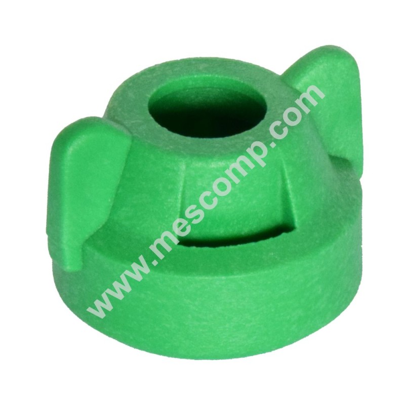 Green quick cap for orchard nozzles