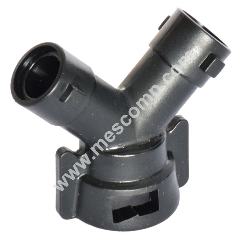 2 x 45° T-Stück zum Verbinden zweier Düsen