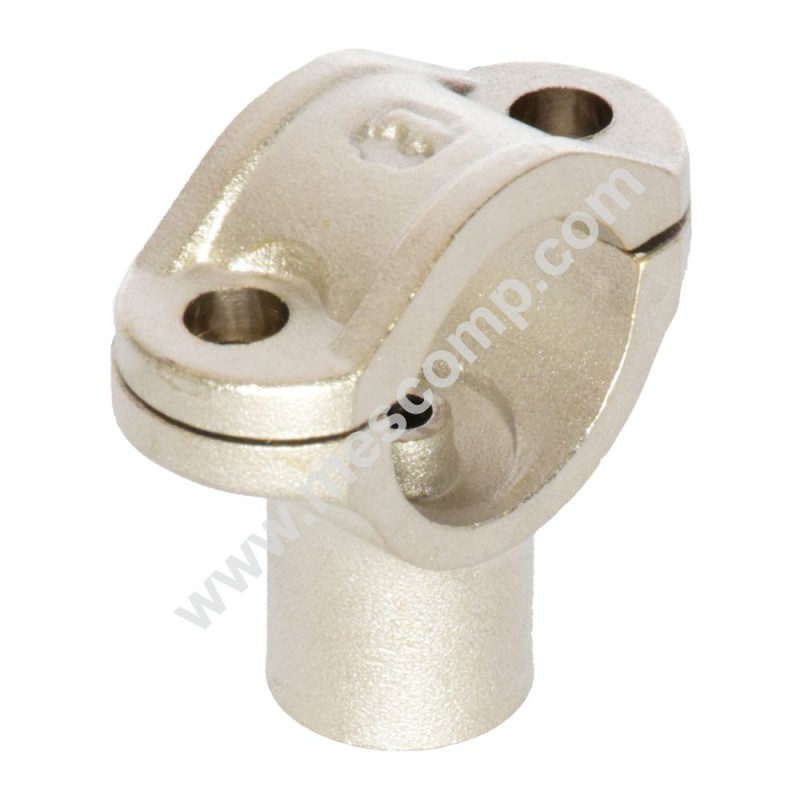 Nickel plated brass clamp with gasket for rods 20 mm – 1/2”