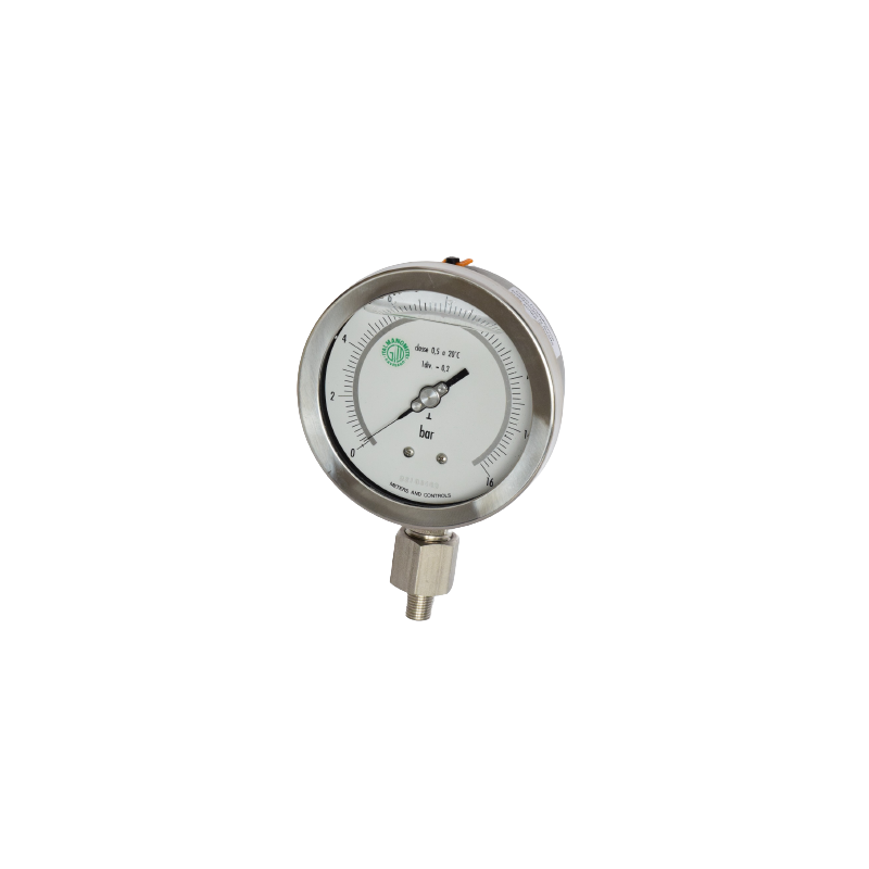 Precise isometric pressure gauges 16 Bar – bottom connection