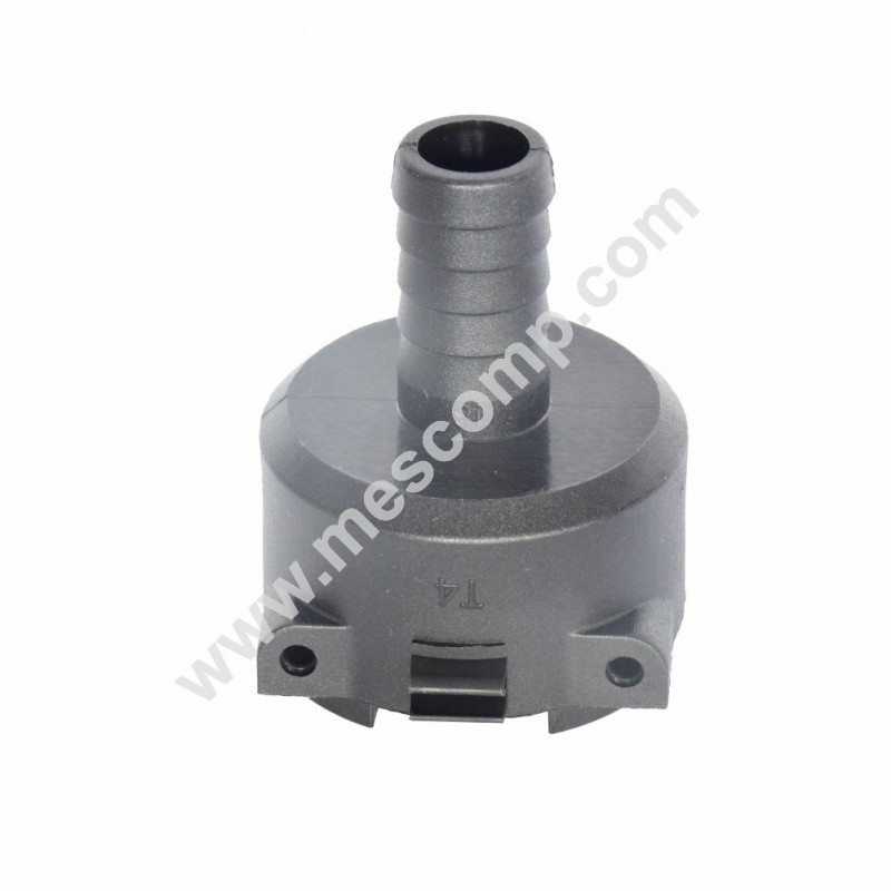 Section valve 16 mm OUT, T-4 female  hosetail, fork coupling