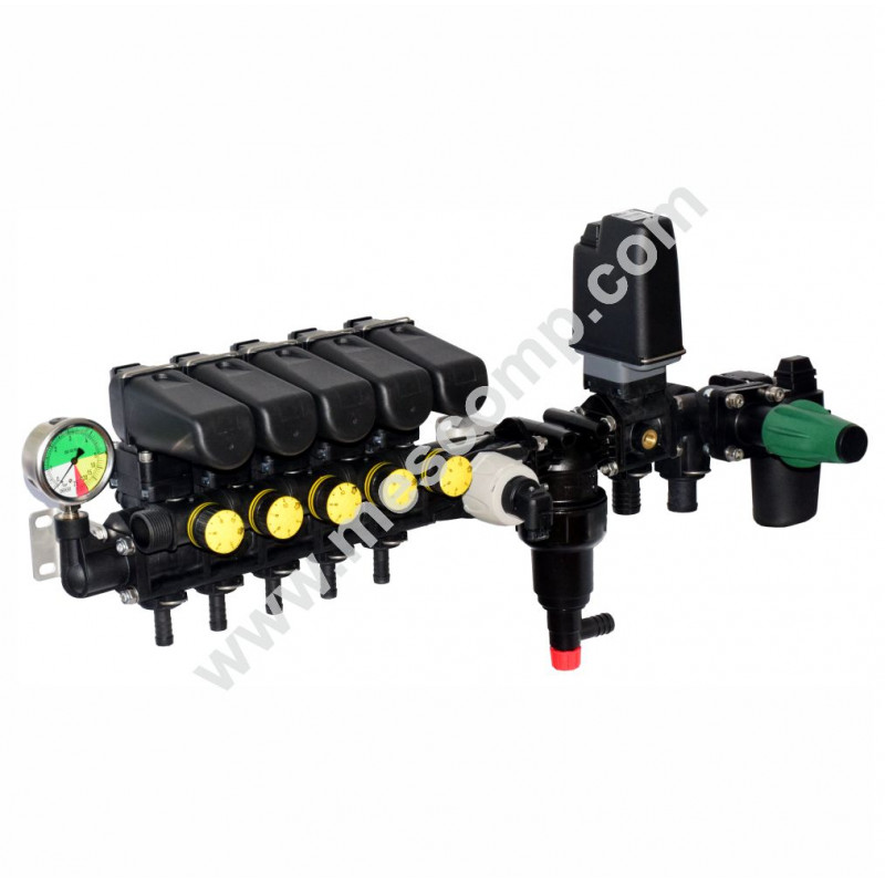 Electric sprayer control unit with Wolf flowmeter