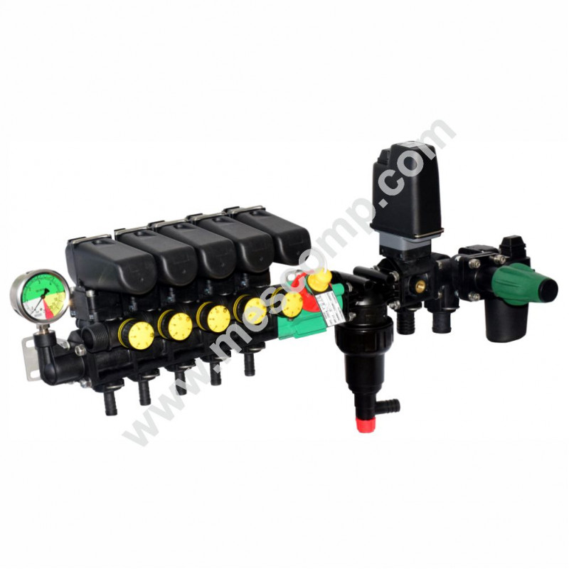 Elektrischer Verteiler für Computer mit Polmac-Durchflussmesser