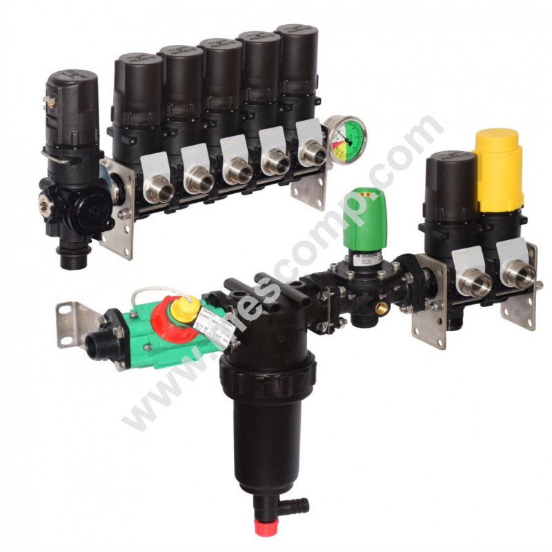 Electric sprayer control unit with Polmac flowmeter