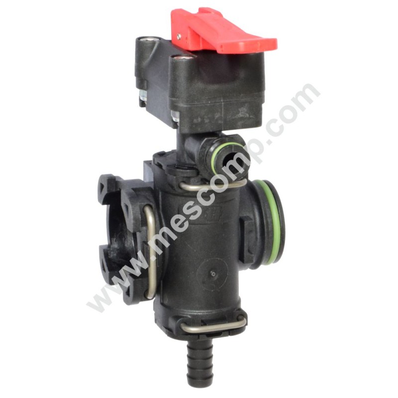 Manual section valve, fork coupling