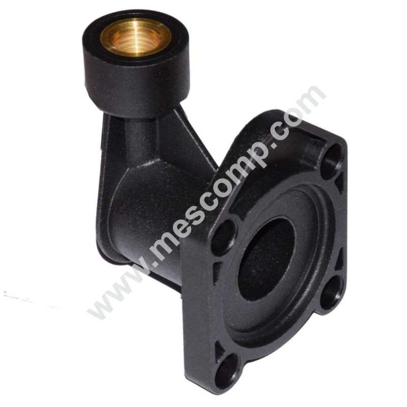 Manometeradapter Ø 63 mm konkav (links)